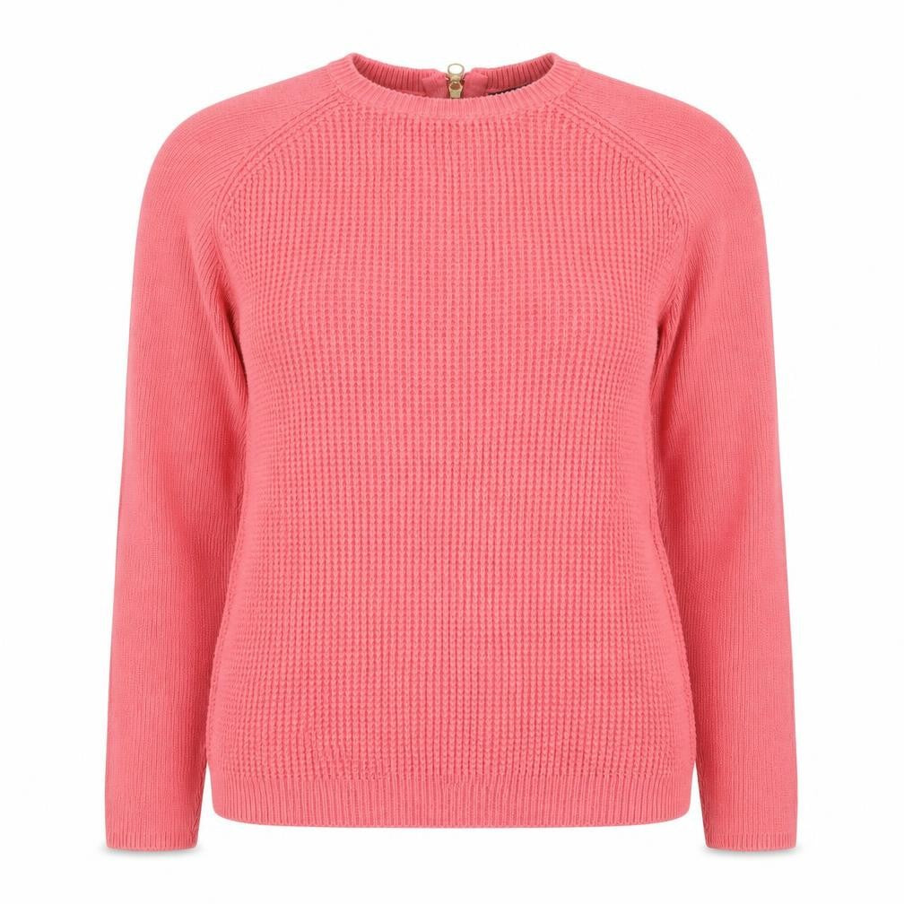 Dorothy Perkins Women's Pink Cotton Crew Neck Jumper Size 12