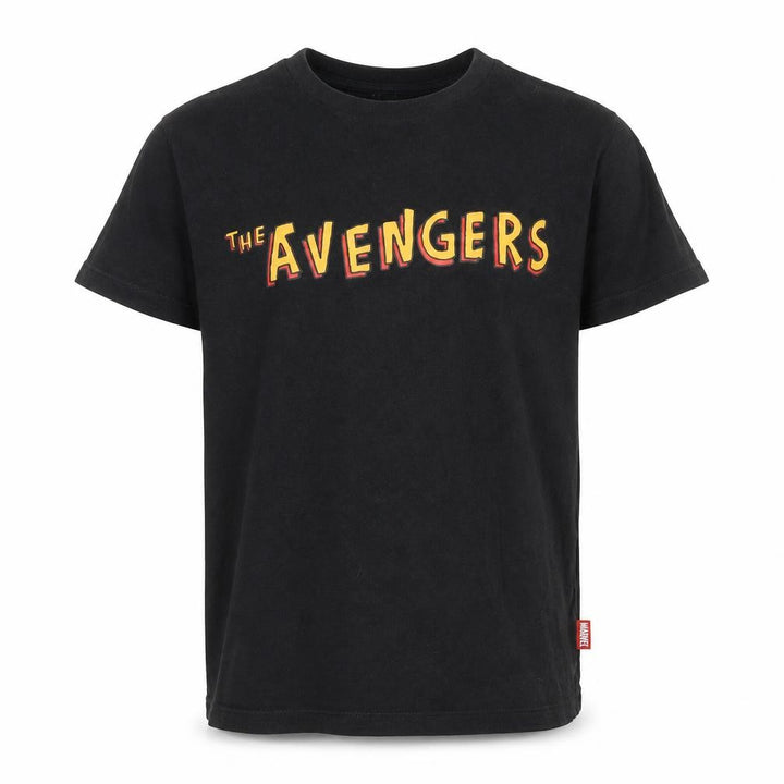 Uniqlo Kids Marvel Avengers Black Short Sleeve T-Shirt 11-12 Years