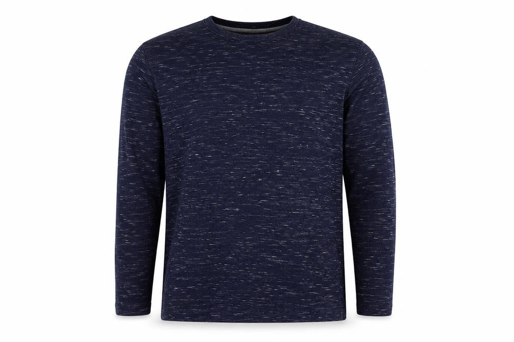 Front view of Banana Republic Men’s Blue Knit Pullover Sweatshirt, size L