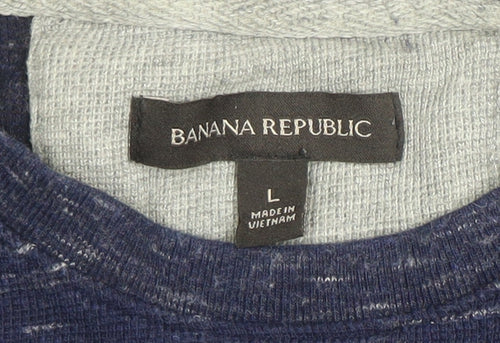 Banana Republic Men’s Blue Knit Pullover Sweatshirt Size L