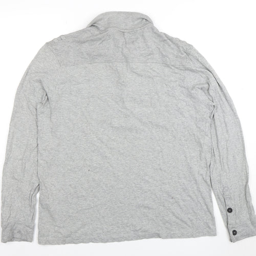 Ted Baker London Grey Long Sleeve Polo Shirt Size S Men’s Casual