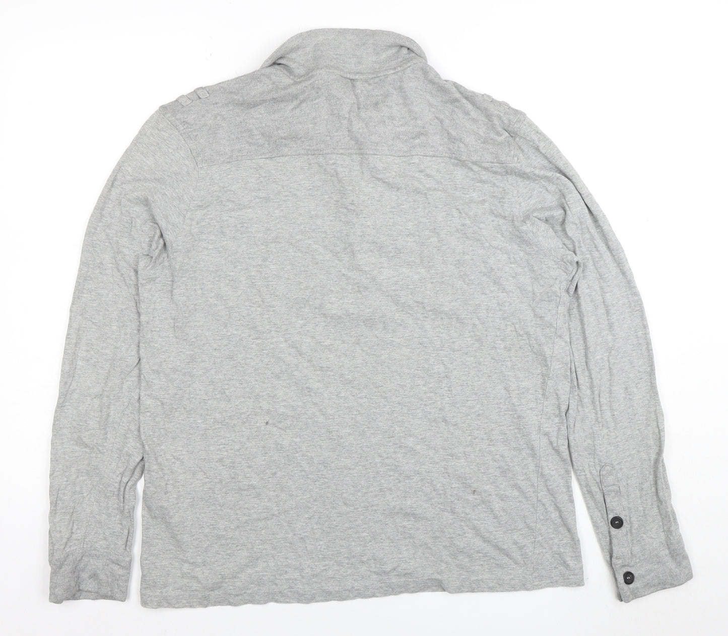 Ted Baker London Grey Long Sleeve Polo Shirt Size S Men’s Casual