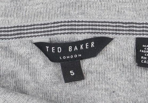 Ted Baker London Grey Long Sleeve Polo Shirt Size S Men’s Casual