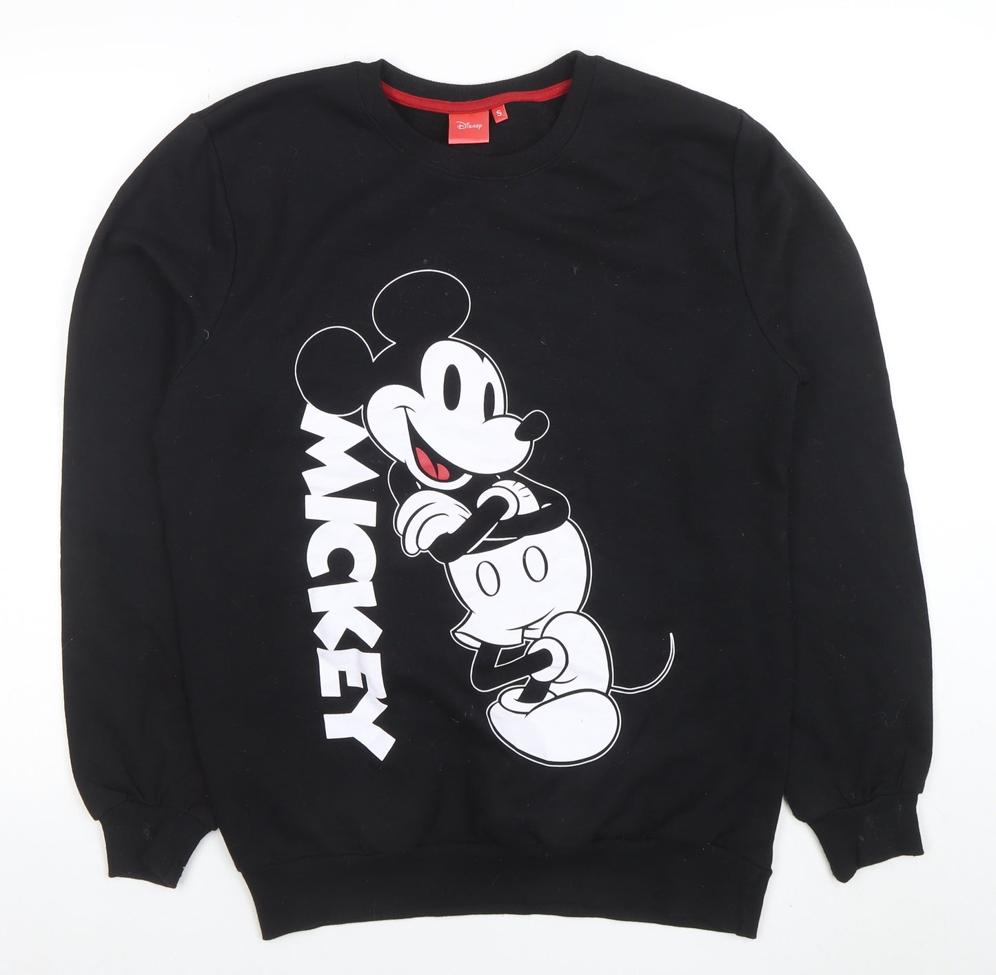 Disney Men's Black Mickey Mouse Graphic Pullover Sweatshirt Size S