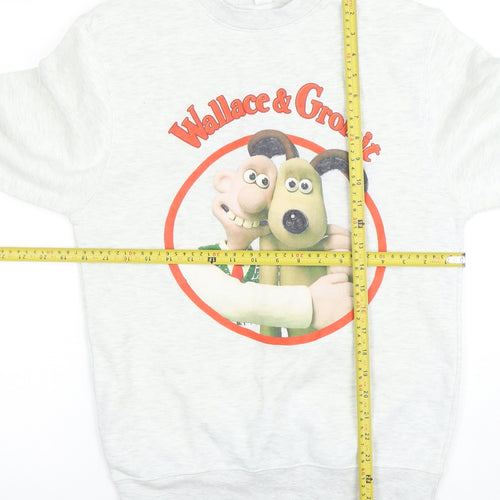 Lane Seven Womens Grey Wallace & Gromit Pullover Sweatshirt S