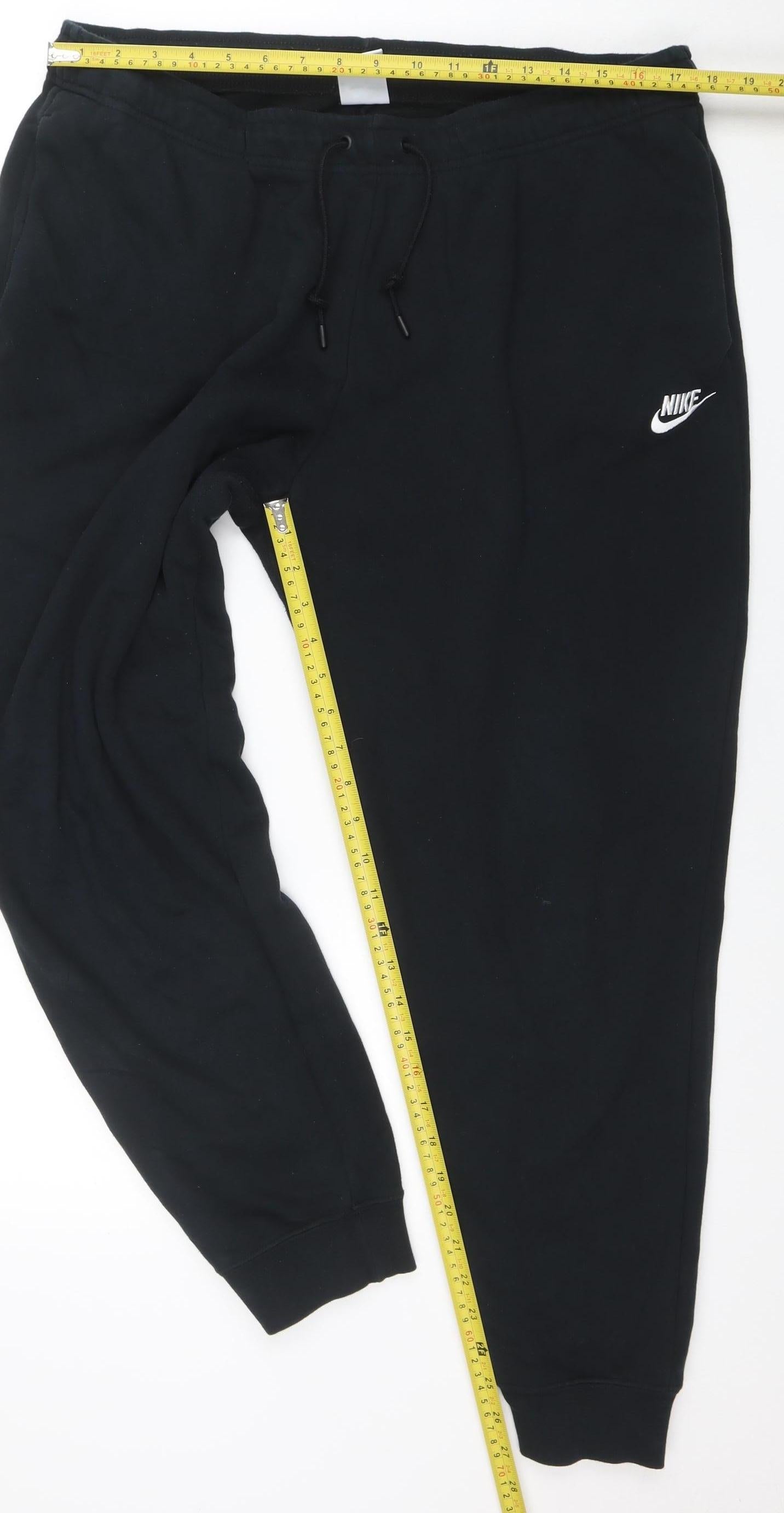 Nike Men's Black XL Jogger Fleece Sweatpants Tapered Fit