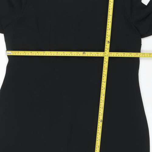 Marks and Spencer Women Black Size 20 Shift Knee Length Dress