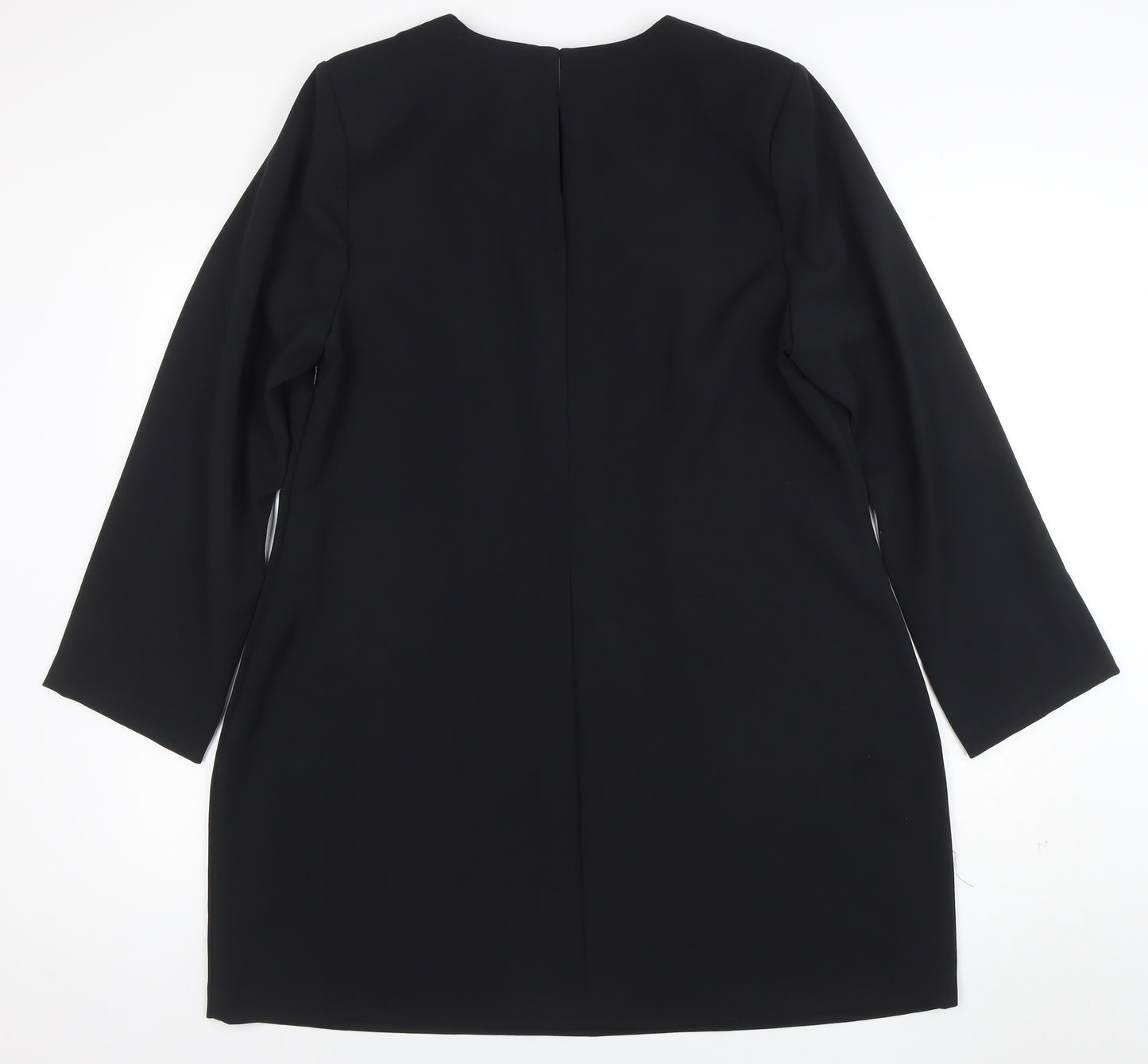 Marks and Spencer Women Black Size 20 Shift Knee Length Dress