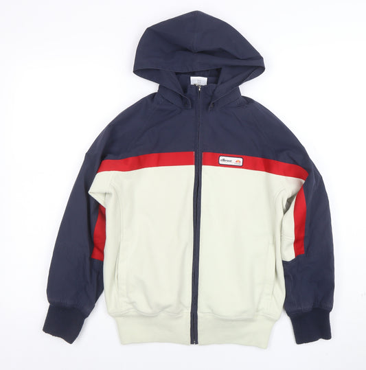 Ellesse Boys Blue Red Hooded Colourblock Full Zip Track Jacket 11-12 Years