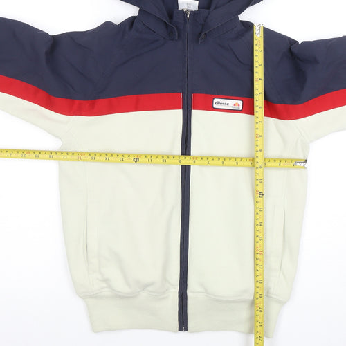 Ellesse Boys Blue Red Hooded Colourblock Full Zip Track Jacket 11-12 Years