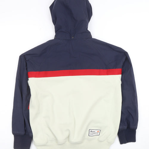 Ellesse Boys Blue Red Hooded Colourblock Full Zip Track Jacket 11-12 Years