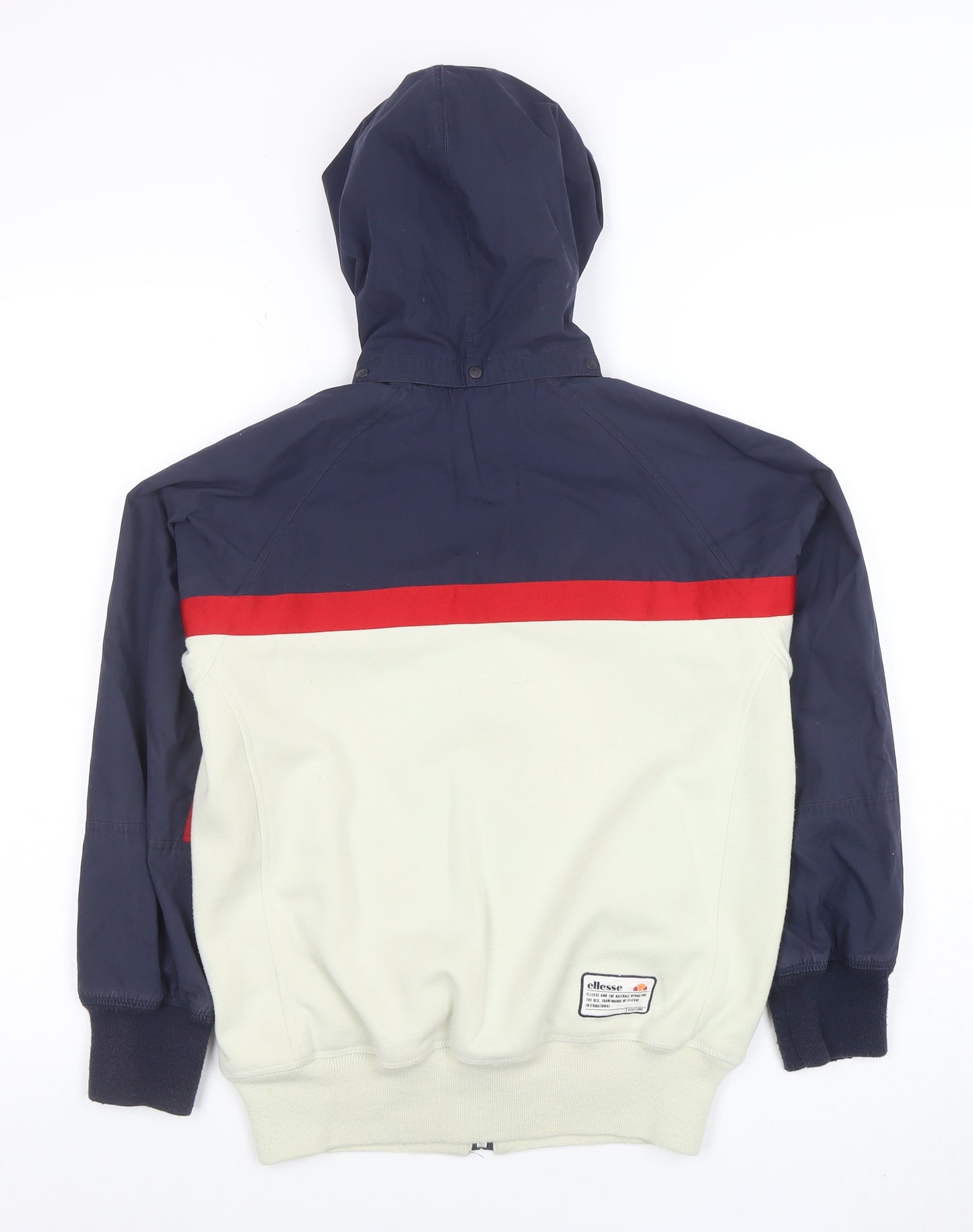 Ellesse Boys Blue Red Hooded Colourblock Full Zip Track Jacket 11-12 Years
