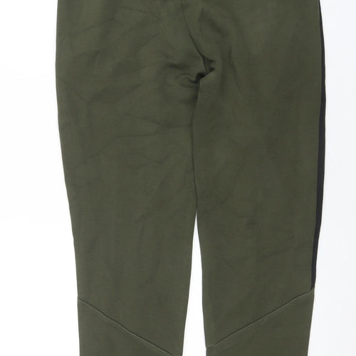 Puma Men Green Jogger Trousers Size M Regular Fit Activewear