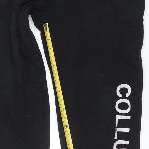 Collusion Men's Black Jogger Sweatpants Size S Relaxed Fit Fleece