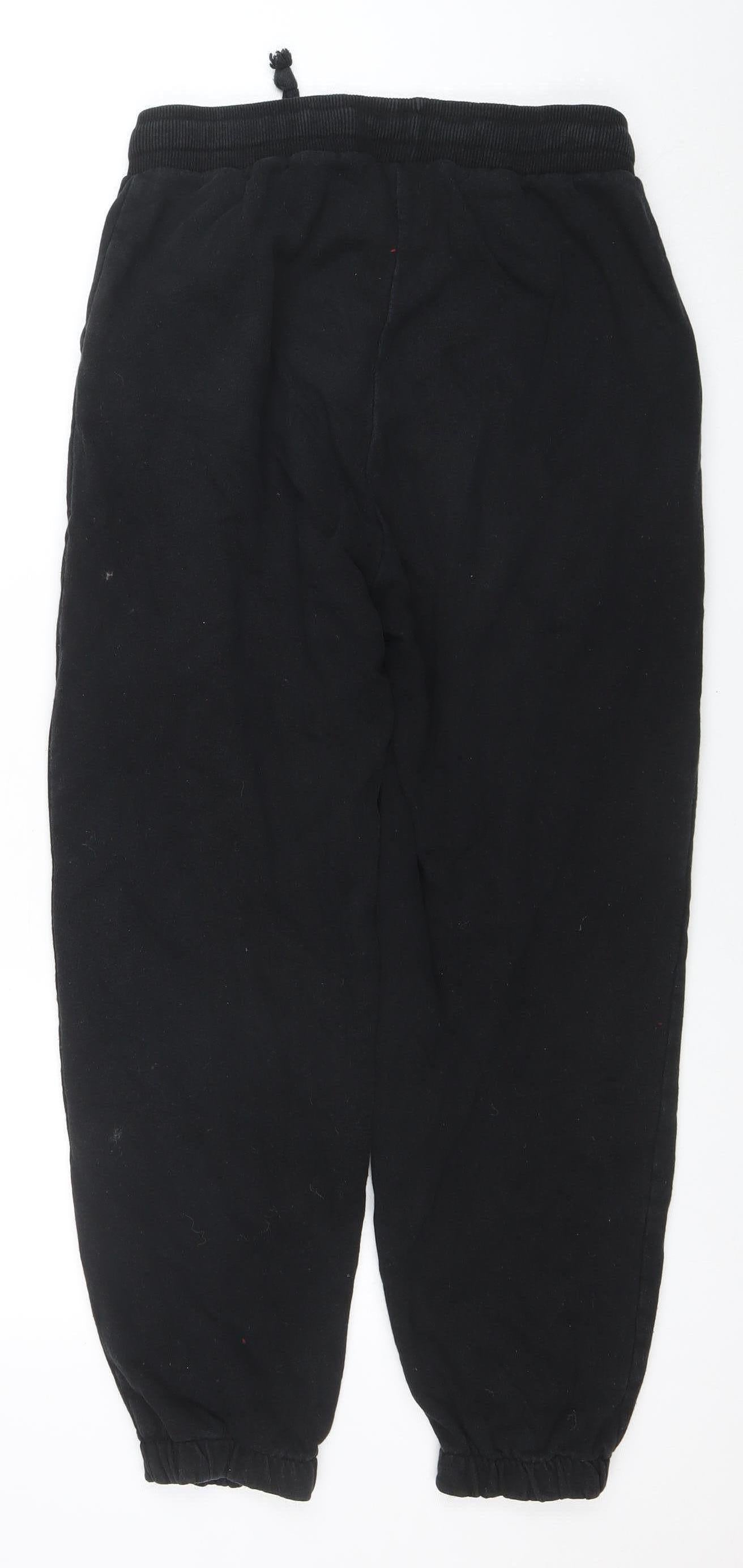 Collusion Men's Black Jogger Sweatpants Size S Relaxed Fit Fleece