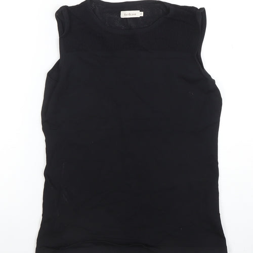 Knit & Love Womens Black XL Sleeveless Knit Tank Top