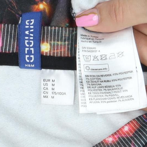 H&M Divided Men’s Multicoloured Christmas Light Crew Sweatshirt M
