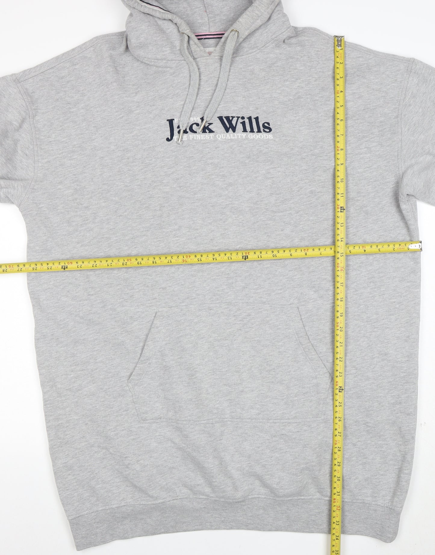 Jack Wills Womens Grey Size 12 Pullover Hoodie Sweatshirt