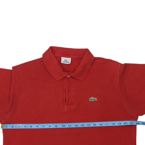 Lacoste Men's Red Cotton Short Sleeve Polo Shirt XL