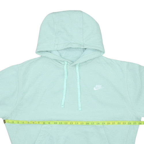 Nike Men's Green Pullover Hoodie Medium Regular Fit Logo Sweatshirt