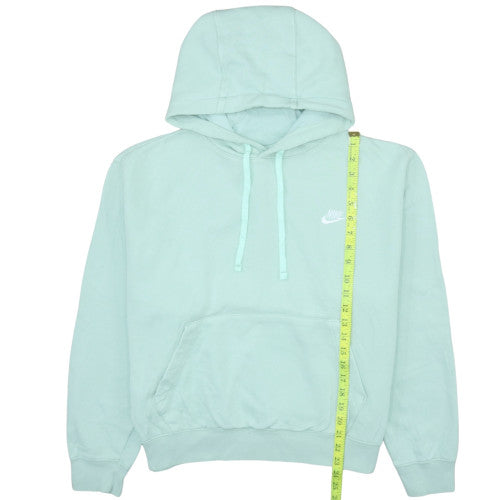 Nike Men's Green Pullover Hoodie Medium Regular Fit Logo Sweatshirt