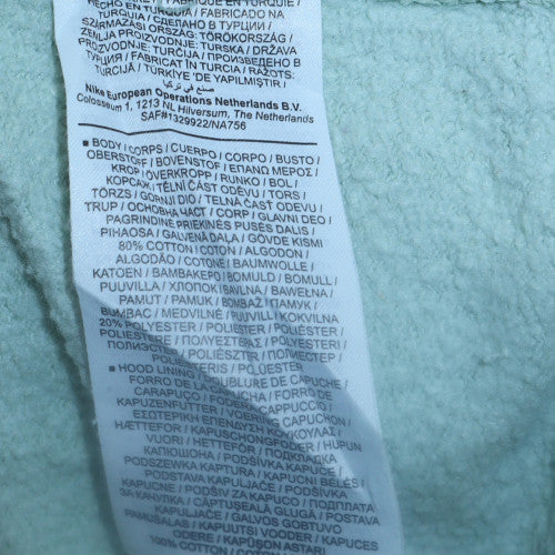 Nike Men's Green Pullover Hoodie Medium Regular Fit Logo Sweatshirt