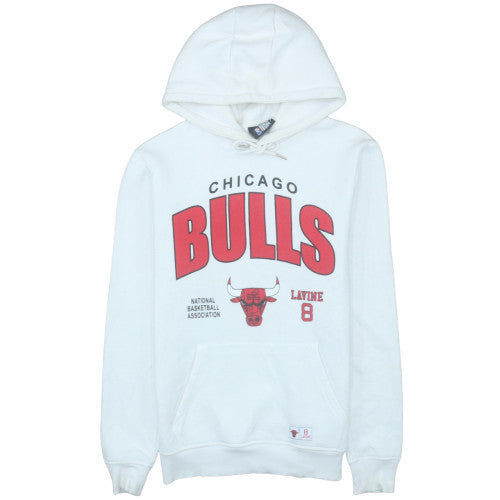 NBA Chicago Bulls Men's White Hoodie Lavine 8 Medium Pullover