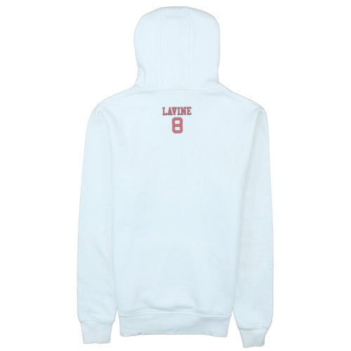 NBA Chicago Bulls Men's White Hoodie Lavine 8 Medium Pullover