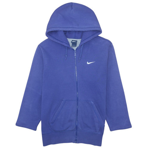 Nike Men's Blue Full Zip Hoodie L Fleece Sweatshirt