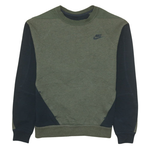 Nike Mens Green Crew Neck Sweatshirt Small Regular Fit Logo