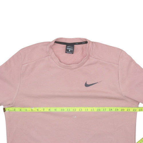 Nike Women’s Pink Dri-Fit Sweatshirt M Standard Fit Pullover