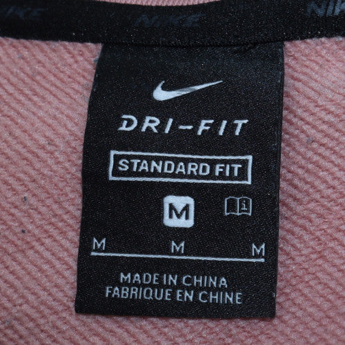 Nike Women’s Pink Dri-Fit Sweatshirt M Standard Fit Pullover