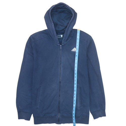 Adidas Men's Blue Full Zip Hoodie Size L Sport Essentials