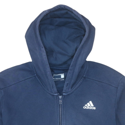 Adidas Men's Blue Full Zip Hoodie Size L Sport Essentials