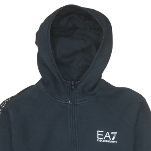 Emporio Armani EA7 Men's Black Full Zip Hoodie Size M