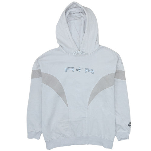 Nike Men's Grey Pullover Hoodie L Logo Fleece Sportswear