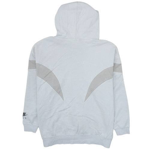Nike Men's Grey Pullover Hoodie L Logo Fleece Sportswear