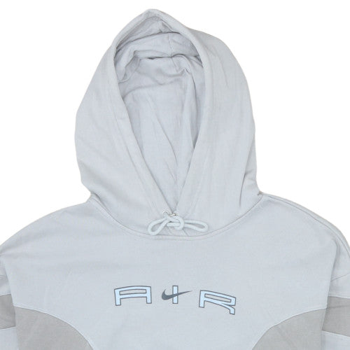 Nike Men's Grey Pullover Hoodie L Logo Fleece Sportswear