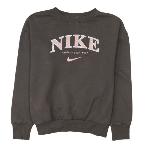 Nike Women's Brown Small Pullover Crew Neck Sweatshirt