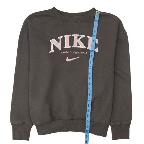 Nike Women's Brown Small Pullover Crew Neck Sweatshirt