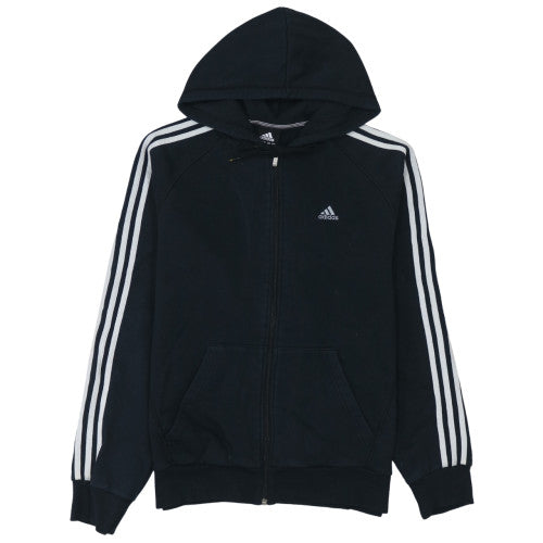 Adidas Men's Black Full Zip Hoodie Medium Performance Essentials