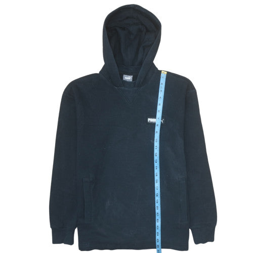 Puma Men’s Black Pullover Hoodie Small Fleece Logo Sportswear