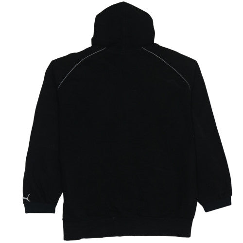 Puma Men's Black XL Full Zip Hoodie with Logo Detail