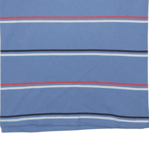 Tommy Hilfiger Men's Blue Striped Slim Fit Polo Shirt M