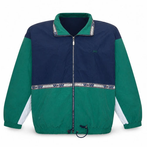 T/ART Men's XL Blue Green 90s Retro Windbreaker Jacket
