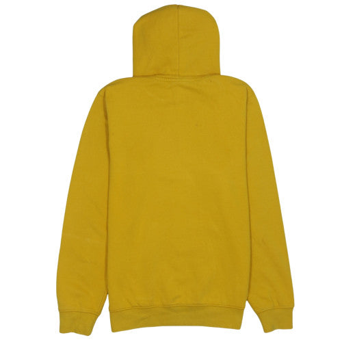 Champion Men's Yellow Pullover Hoodie Medium Cotton Blend