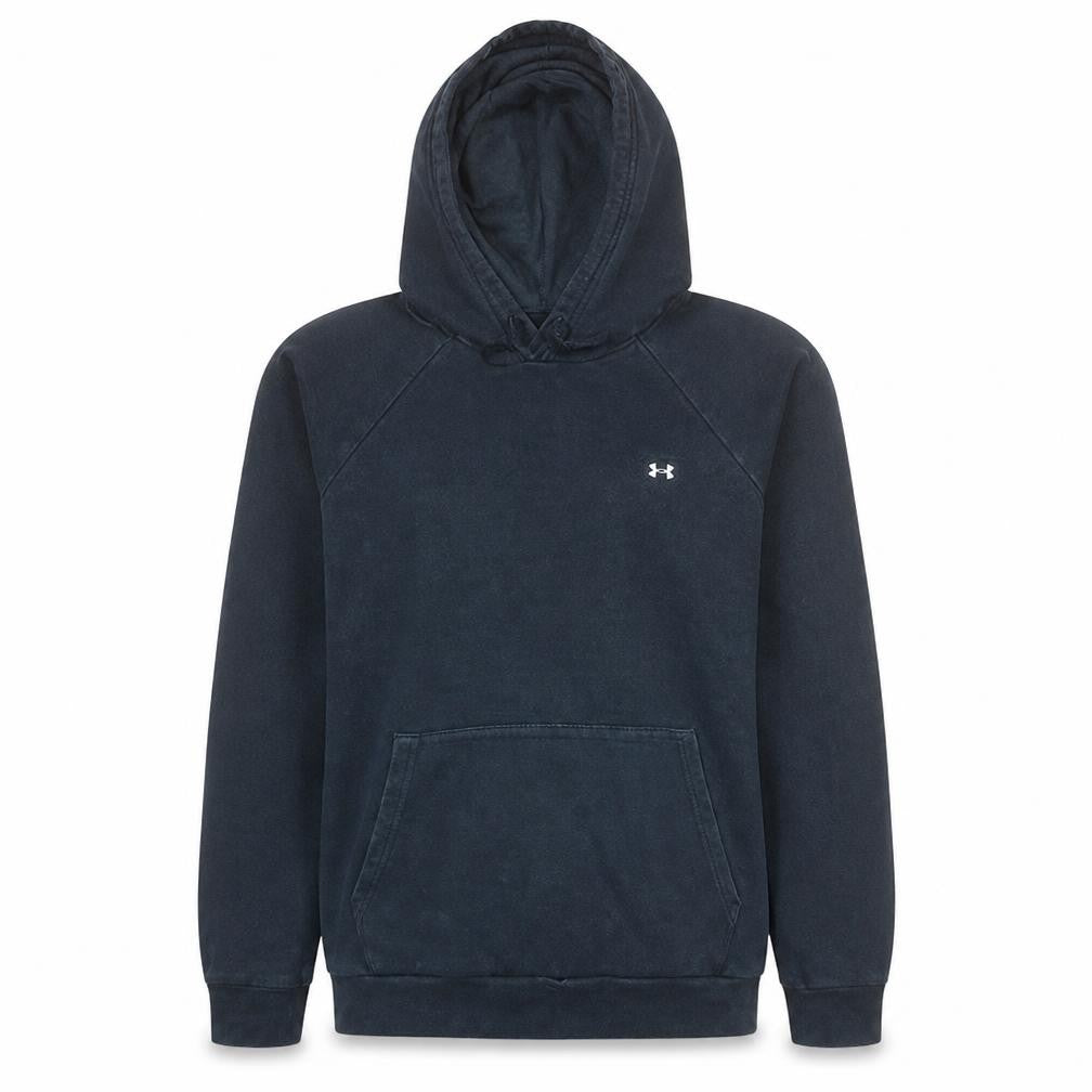 Front view of Under Armour Men’s Blue Small Pullover Fleece Hoodie