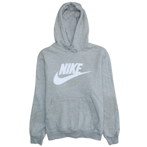 Nike Men's Grey Pullover Hoodie Medium Sport Graphic Fleece