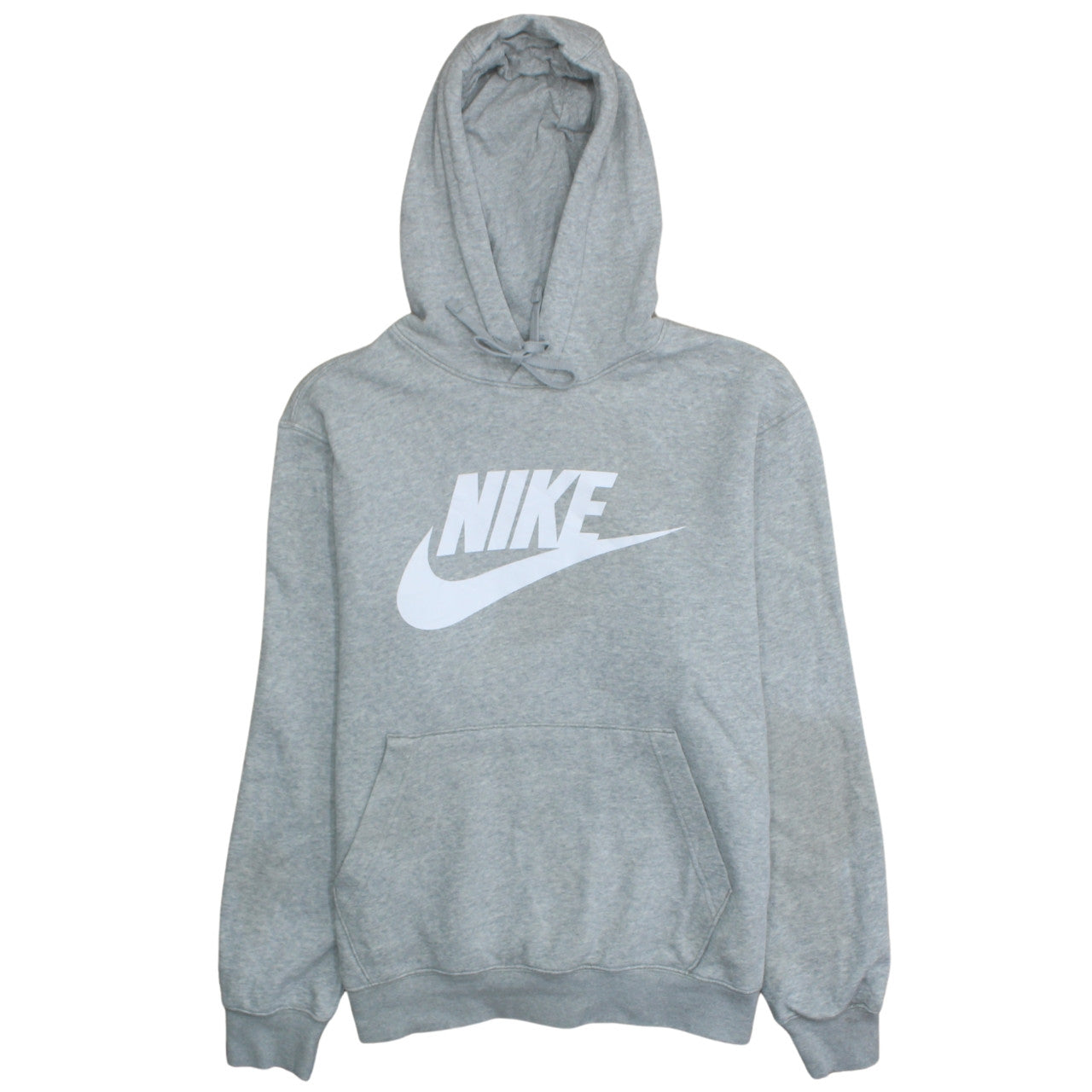 Nike Men's Grey Pullover Hoodie Medium Sport Graphic Fleece