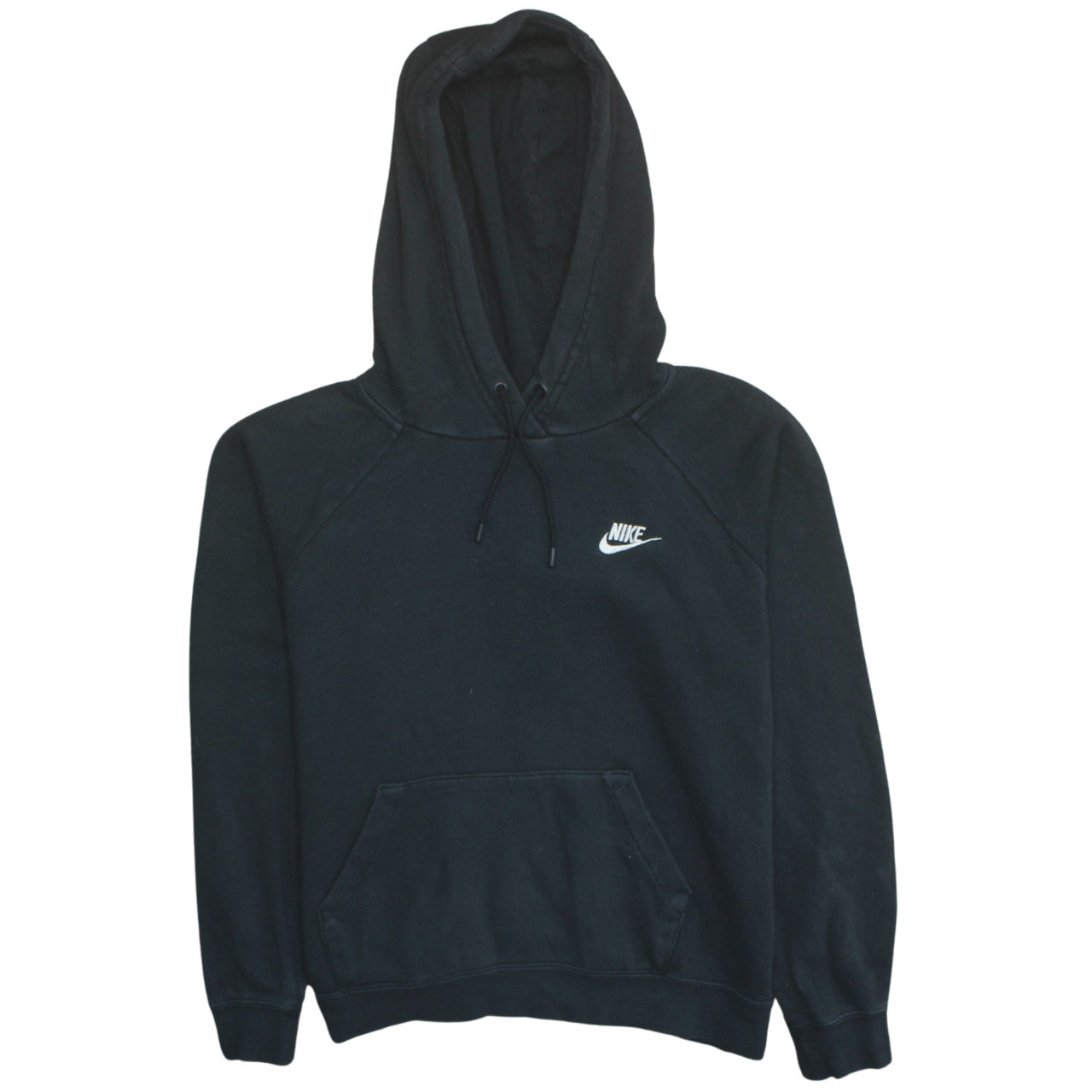 Nike Teens Black Pullover Hoodie L Logo Fleece Sweatshirt